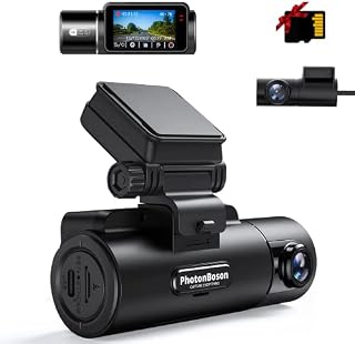 UPGROW 4K Dual Dash Cam Front and Rear 4K+2K， GPS， Dash Camera for Cars with 2 Inches IPS Screen， Car Camera Driving Recorder with Night Vision， 170° Wide Angle， Parking Mode， SD Card Included