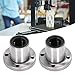 Linear Motion Bearing Ball Round Flange Set High Precision Low Noise Durable Bearing Steel Construction for Industrial Machinery and Equipment 2Pcs Kit (LMF20UU)