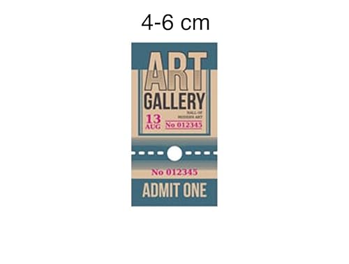 Kit com 25 adesivos ticket vintage para scrapbook
