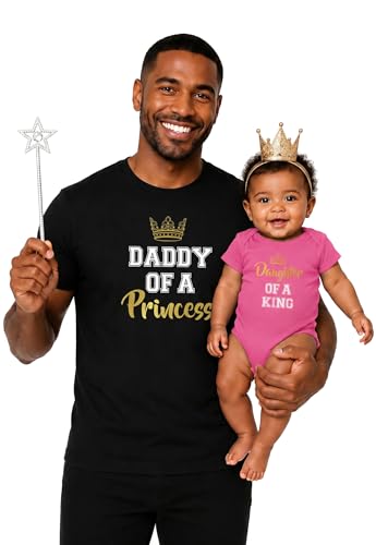 Image of Tstars Papa Bear Dad Baby Matching Shirt Bodysuit Funny Father's Day Set | Soft cotton matching daddy and me set; great for Father's Day, new dad, baby shower, family photo gift