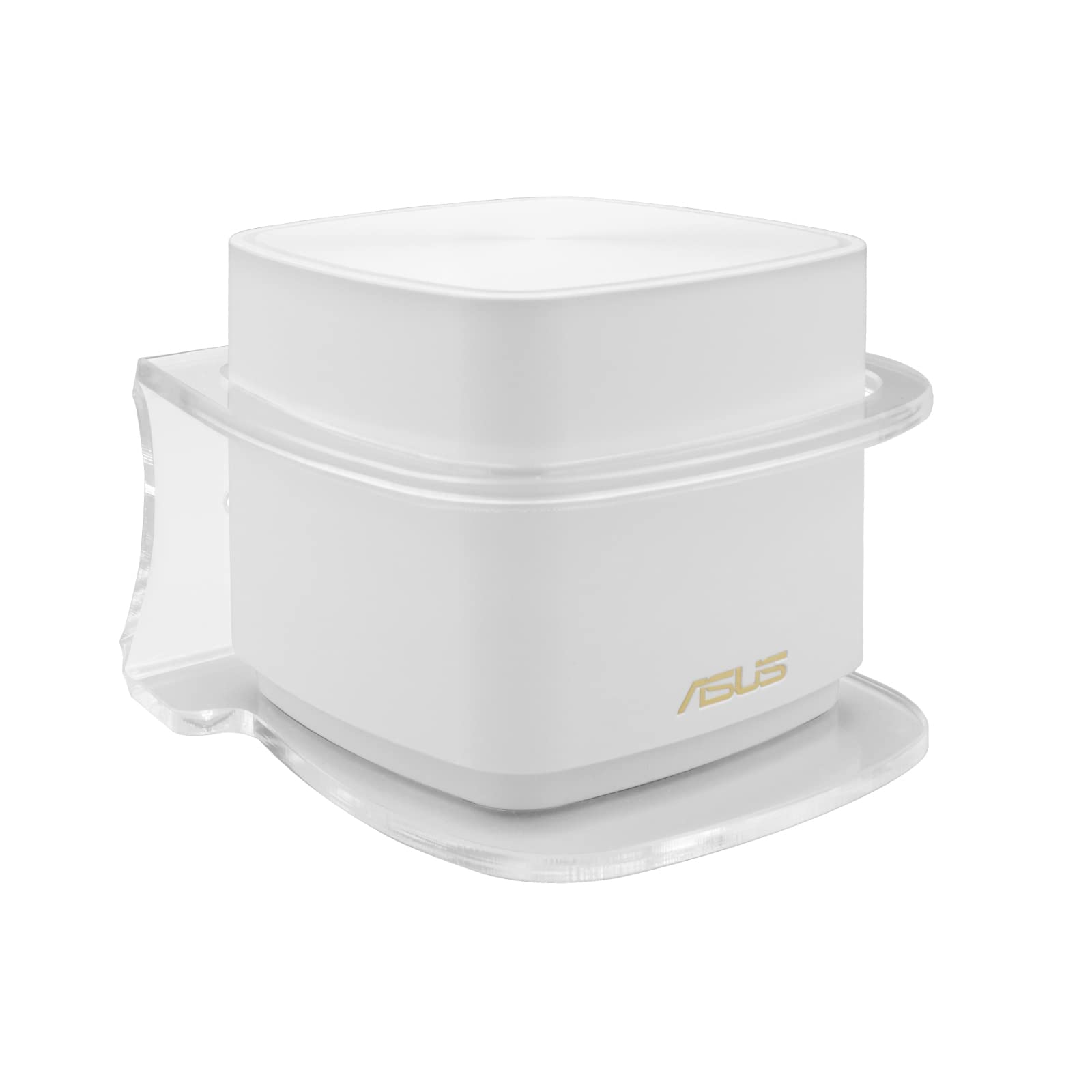 Wall Mount Stand Holder BECEMURU Stability Acrylic Wall Mount Protective Router Guard for Asus XD4 WiFi 6 Whole Home Mesh Wi-Fi System (1 Pack)