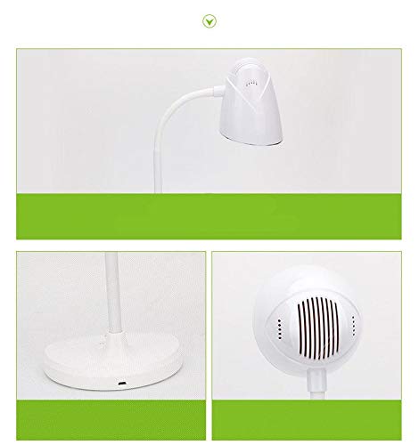 Image of IDOLESHOP Rechargeable LED Touch On /off Switch Rechargeable USB Charging Touch Dimmer Table Lamp (white)