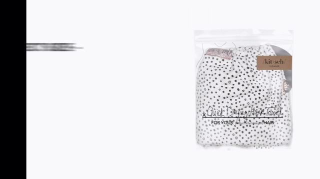 Kitsch Microfibre Hair Towel Wrap - Quick Dry Curly Hair Wraps for Women | Microfiber Towel for Hair | Hair Drying Towel Wrap | Hair Towels for Women | Hair Turban for Wet Hair - Micro Dot