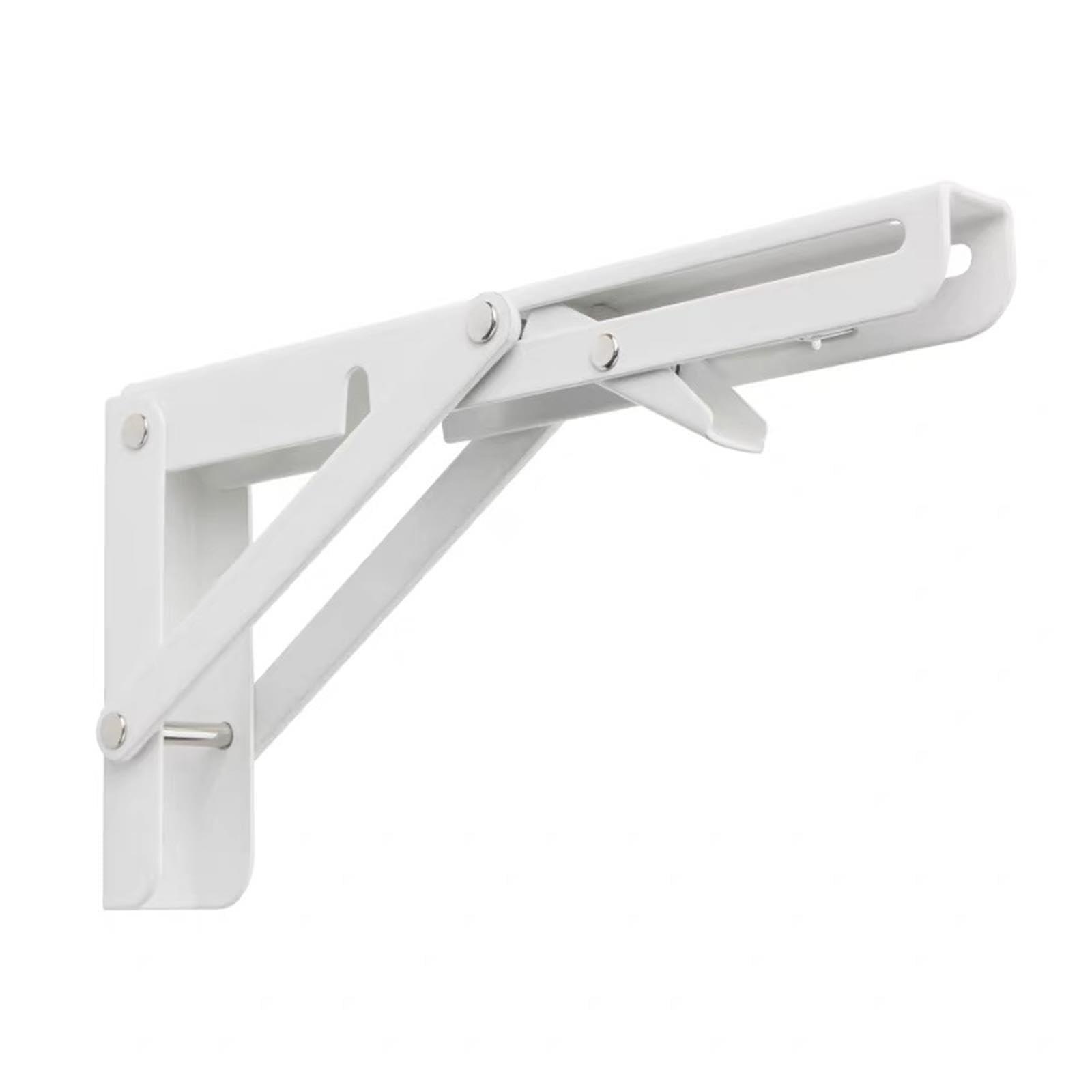 2PCS Soporte triangular plegable de acero inox grueso para estante de pared
