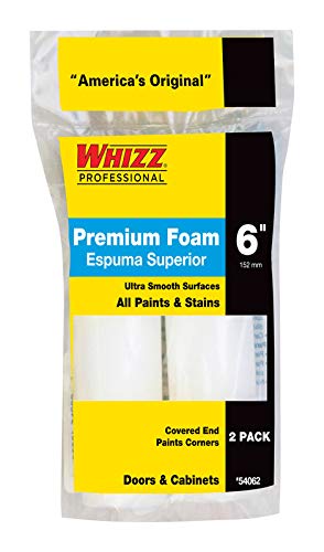Whizz Rodillo de Espuma Premium de Alta Densidad de 6 Pulgadas, Paquete de 2 Unidades miniatura 1