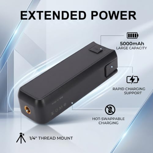 Batería de cámara de 5000mAh para modelos 3 4 con soporte de trípode integrado 2