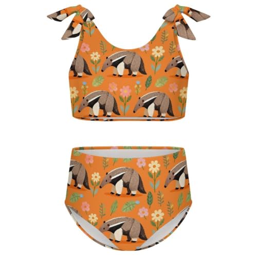 Image of Axolotl Girls Swimsuit Two Piece Swimwear Bathing Suit for Girls