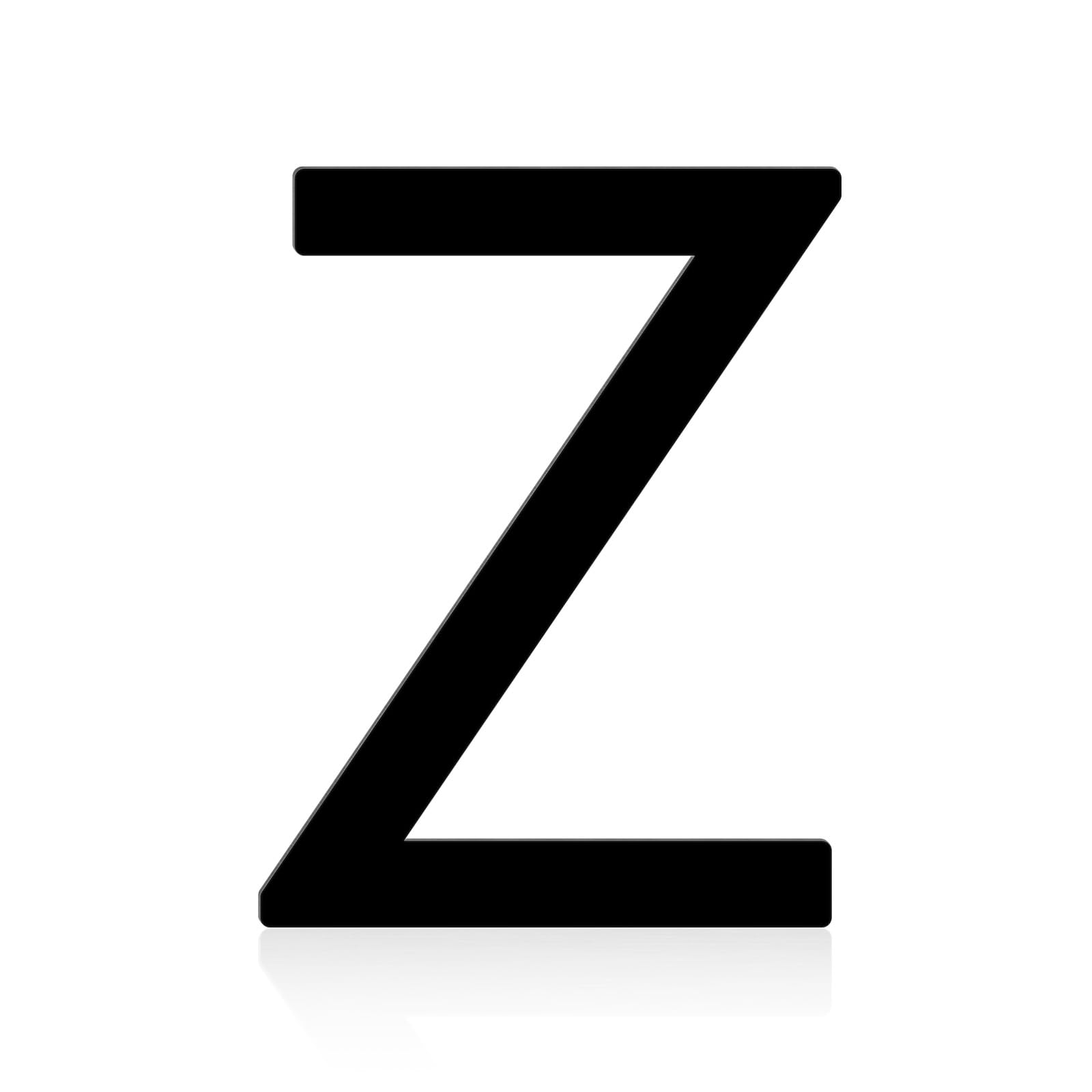 2.5 Inch Metal Letters, Black House Address Mailbox Numbers, Perfect for Home Address Plaques, Door Signs, Office Labels, Custom DIY Crafts Homemade Projects, and Modern Decor(Letter Z)