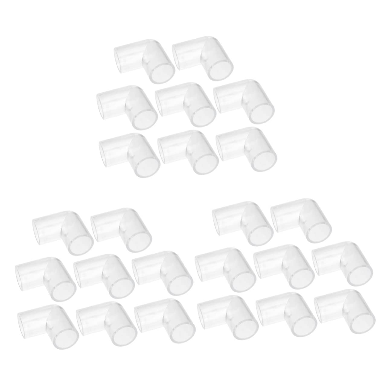 INOOMP 24 Piezas Conector De De Agua para Tanque De Peces Conectores De Conector De De Agua Conector De De Acrílico De Acuario Pecera