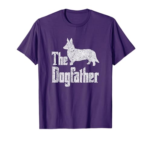 The Dogfather T-Shirt Cardigan Welsh Corgi funny dog gift T-Shirt for Men Women Girls Kids