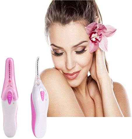 Eyelash Curlers,Upgraded Electric Heated Eyelash Curlers with LED Light Portable Automatic Eye Curlers Comb Kit