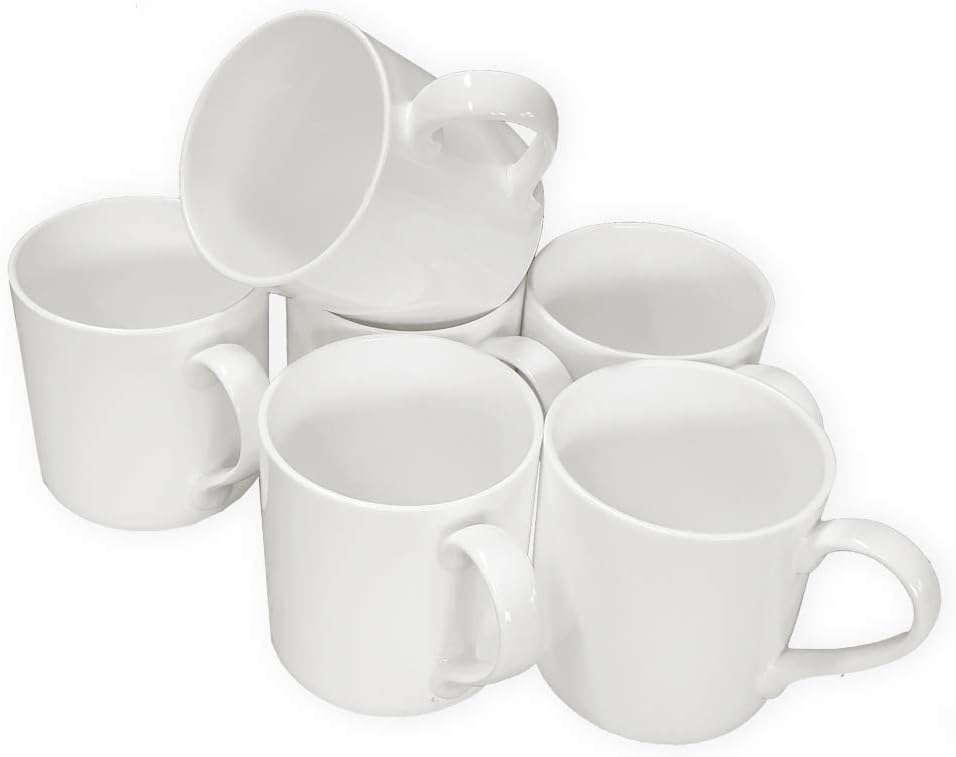 Set of 6 Large Balmoral Bone China Mugs Cups Gift Boxed