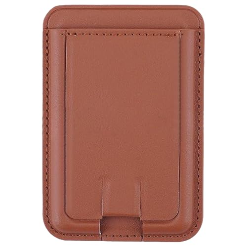 Tarjetero magnético para teléfono | Cartera magnética de cuero para teléfono | Accesorios móviles portátiles para escritorio de crédito, viajes, hombres, al aire libre, gimnasio, compras, correr