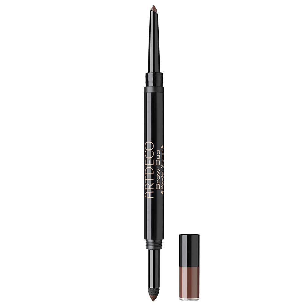 ARTDECO Brow Duo Powder & Liner, 2-in-1 Eyebrow Pencil and Brow Powder, No. 16, Deep Forest