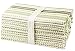 Cotton Craft 12 Pack Salsa Stripes Oversized Dinner Napkins - Natural Light Olive - Size 20x20-100% Cotton - Tailored with Mitered Corners and a Generous Hem - Easy Care Machine wash