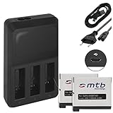 Mit dem Dreifach-Ladegerät (incl. Netzkabel und Micro-USB-Kabel) lassen sich sowohl ein Akku, als auch zwei oder sogar drei Akkus gleichzeitig in der Dreier-Ladeschale aufladen - kleiner, kompakter und leichter 3-Port-Charger!