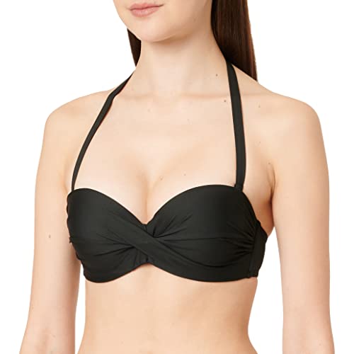 Livia Marthe LAVANDOU Tops de Bikini, Negro (Noir 41e01), 34 para Mujer