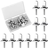 10pcs Surfboard Fin Screws, 316 Stainless Steel Paddle Board Fin Screw and Plate Surfboard Surfing Accessories with O-Rings for Surf Longboard & SUP
