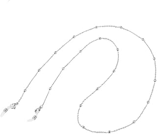 LiQunSweet Airssory 1 Pc Fashion Stainless Steel Eyeglass Chains Shield Chain Sunglass Retainer Strap Eyewear Retainer Eyeglass Strap Holder for Women - 16cm