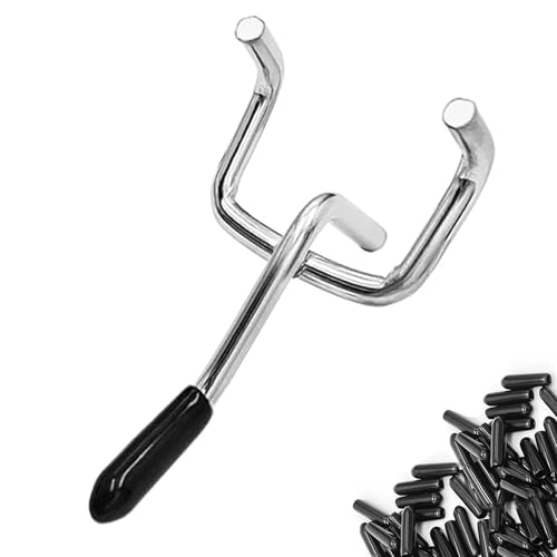 Nivithi 55 ganci da parete forata, 5 cm, per parete degli attrezzi e accessori da officina. Questi ganci per parete forata sono ideali come accessori per portautensili e come accessorio da officina