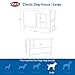 TRIXIE Large natura Classic Outdoor Dog House, Weatherproof Finish, Elevated Floor, Brown 45.5 x 31 x 32.25 inch