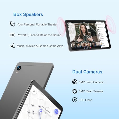 Image of LincPlus M8 Tablet 8.4 Inch Android15 - MTK Helio G99, 12GB RAM 128GB ROM, 90Hz IPS Display, 6000mAh Battery, 20W Fast Charging, Widevine L1 & GMS Certified, Tablet Mini for Work, Study, Entertainment