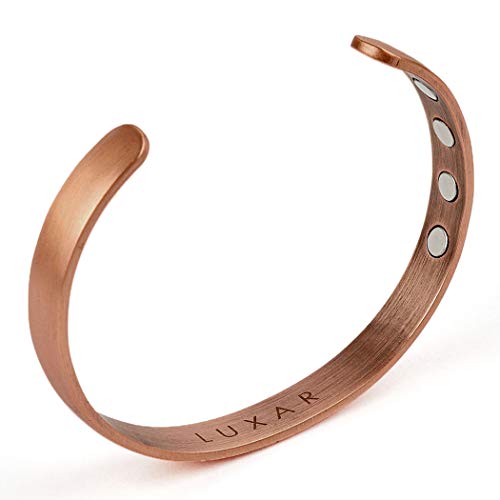 Men's Copper Magnetic Therapy Bracelet | Sophisticated Bangle for Arthritis, Tendonitis, Tennis/Golf Elbow