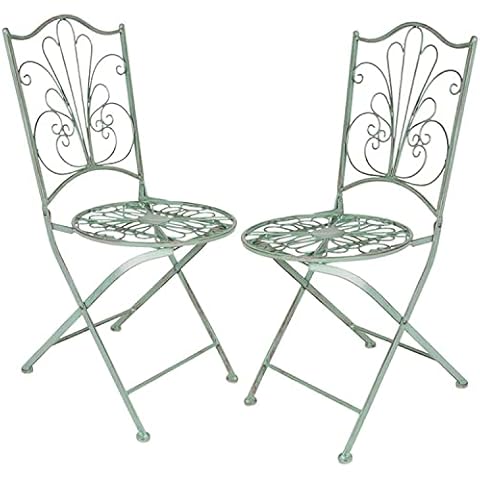 BURI Foldable Metal Garden Chairs Set Cover
