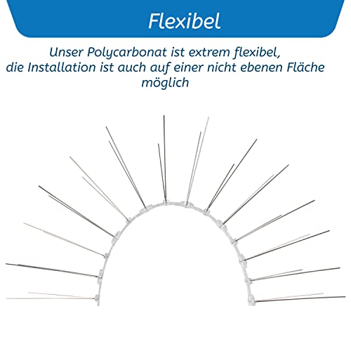 Taubenabwehr VIIRKUJA 3 Meter Edelstahl für Balkon