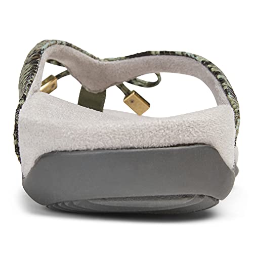 Image of Vionic Women's Rest Bella Toe Post Sandal- Supportive Ladies Orthotic Sandals that include Three Zone Comfort with Arch Support- Flip Flop for Ladies, Medium and Wide Width Size 5-12