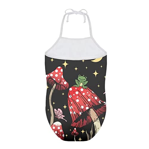 Image of Pinupub Girls One Piece Swimsuit Off Shoulder Halter Neck Cute Fashion Hawaiian Tropical Bathing Suit