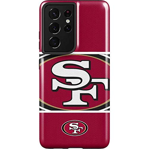 Skinit Pro Phone Case Compatible with Samsung Galaxy S21 Ultra 5G - Officially Licensed NFL San Francisco 49ers Zone Block Design