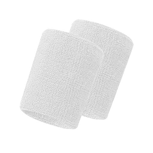 HINK-Home Wrist Band,2Pcs Unisex Basketball Sports Cotton Sweat Band Sweatband Wristband Wrist Band White, Gloves Big Sales