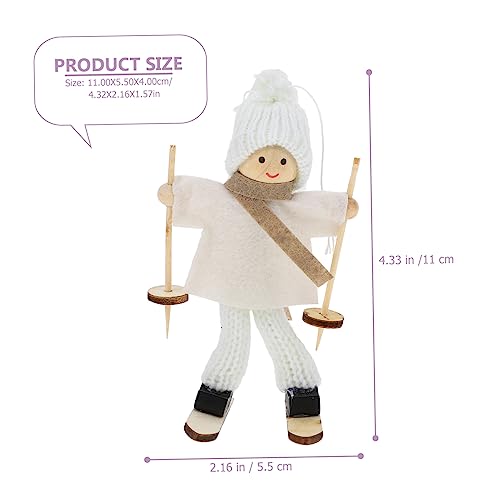 Garneck-2Pcs-Christmas-Ski-Doll-Ornaments-Wooden-Skiing-Figurines-for-Christmas-Tree-Hanging-Decorations-Holiday-Party-Home-Decor-Random-Style Garneck 2Pcs Christmas Ski Doll Ornaments Wooden Skiing Figurines for Christmas Tree Hanging Decorations Holiday Party Home Decor Random Style