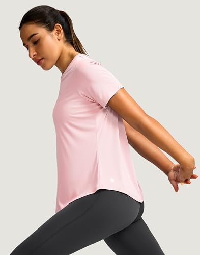 Image of Women's Short Sleeve Workout Shirts UPF 50+ Sun Protection T-Shirts Quick Dry Breathable Gym Running Hiking Tops for Women