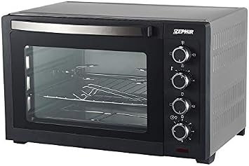 Zephir Forno Elettrico 42lt Con Girarrosto Ventilato 1600w Silver :  Amazon.it: Casa e cucina