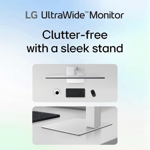 Image of LG 34 inch UltraWide Monitor, 21:9 WFHD (2560 x 1080) IPS Display, 100Hz Refresh Rate, VESA DisplayHDR 400, HDR10, Flicker Safe, USB Type-C, HDMI, DisplayPort, Height /Swivel /Tilt Adjustable Stand, White