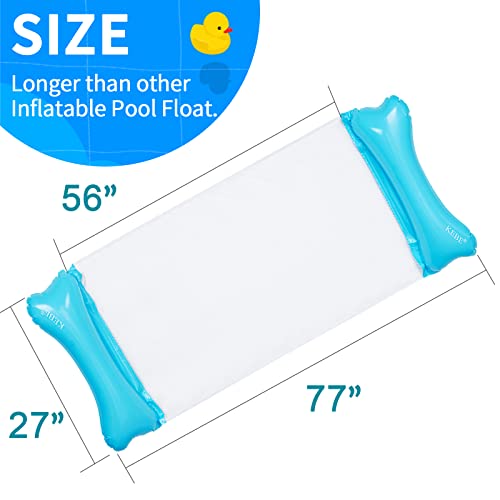 Pool Floats Hammock, Inflatable 4-In-1 Water Hammock Lounge Multi-Purpose Swimming Pool Chair Float For Adults Vacation Rest #TOP1