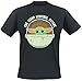 Star Wars The Mandalorian - Eat. Sleep. Levitate. Repeat. - Grogu Uomo T-Shirt Nero S