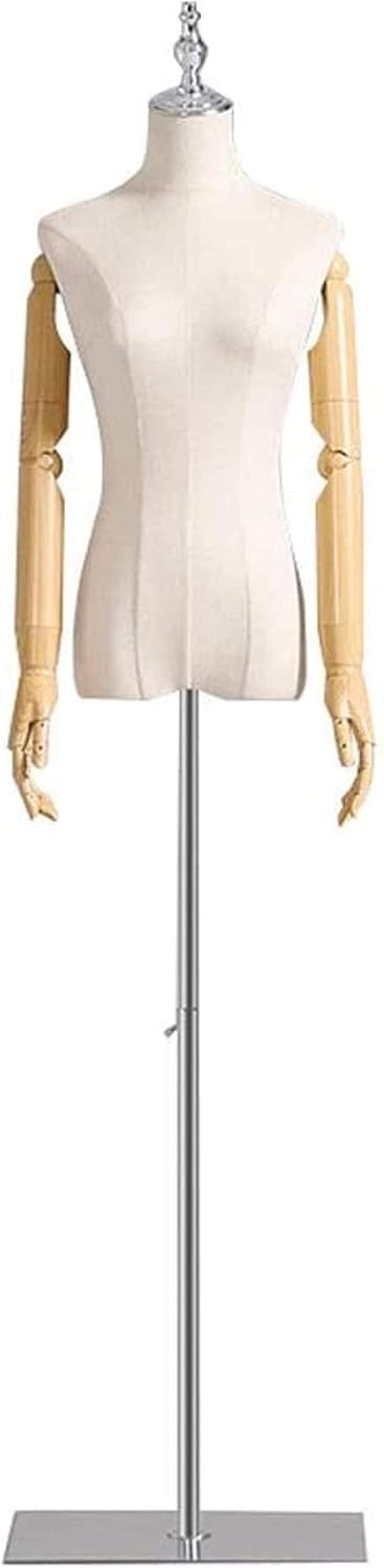 CONGRUI Professional Female Tailors Dummy Sewing Torso Body Busts Mannequin with Model Clothing Display