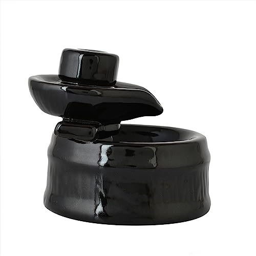 Image of Ceramic Big Size Shivling Shiv Backflow Smoke Fountain Incense Holder for Home Decor Gifts with 30 Fragrances Cones by Craftam