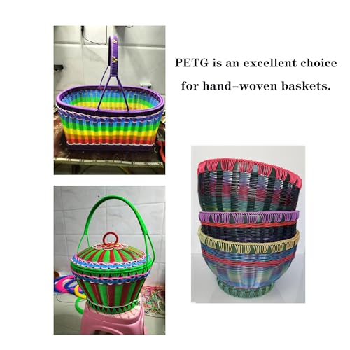 Image of PETG 3D Printer Filament 1.75mm,Multi Color,Translucent Rainbow,1kg(2.2lbs) Accuracy + /-0.05mm for ender3 Cr10