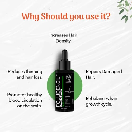Image of Touche Wellness Follidensil Growth Booster Hair Serum 18.5% | 5% Redensyl, 5% Procapil, 4% Anagain & 1.5% Kopexil | Controls Hairfall, Increases Hair Growth & Hair Density | For Men & Women