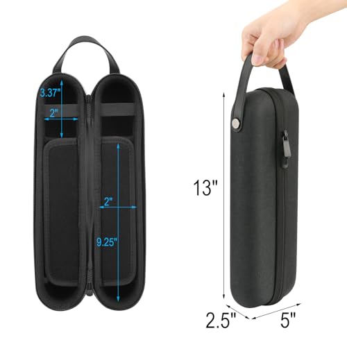 TXEsign Microphone Case Compatible with JBL PartyBox Wireless Two Microphone System, Handheld Wireless Mic Travel Bag Dual EVA Protective Case for Singing Karaoke