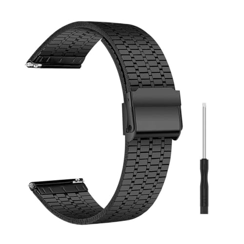 Bracelet de rechange robuste en acier milanais pour Garmin Forerunner