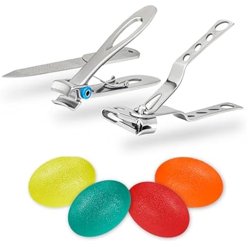 Healthy Seniors Hand Exercise Balls for Arthritis, Nail Clippers Set Cover