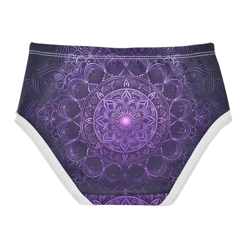 Purple Mandala Illustrated Toddler Girls Underwear 2t Cotton Panties for Girl Funny Undies Kids Briefs2