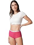 Calvin Klein Women’s Hipster Boyshorts with Logo Waistband, Pink (Vibrant Pink), S