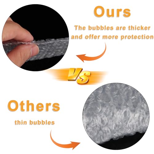 ZOFUN 100 Stück Luftpolsterbeutel Transparent, 13x20CM Bubble Wrap, Bubble Wrap Bags, Luftpolstertaschen klein, Luftpolsterfolie Verpackungschips Bubble Bags für Versand Verpackung,Stoßfeste