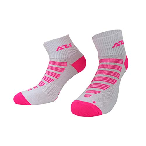 AZX-- - Calcetines de deporte - para mujer Blanco blanco y rosa 37-41